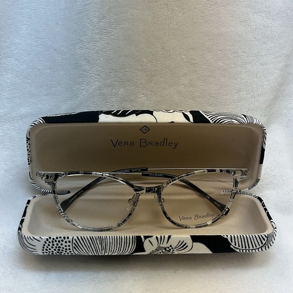 Vera Bradley Laney Bedford Blooms Frames/Glasses WITH Matching Case - Picture 4 of 8